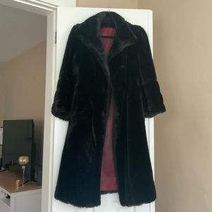 Tissavel of France Faux Fur Coat